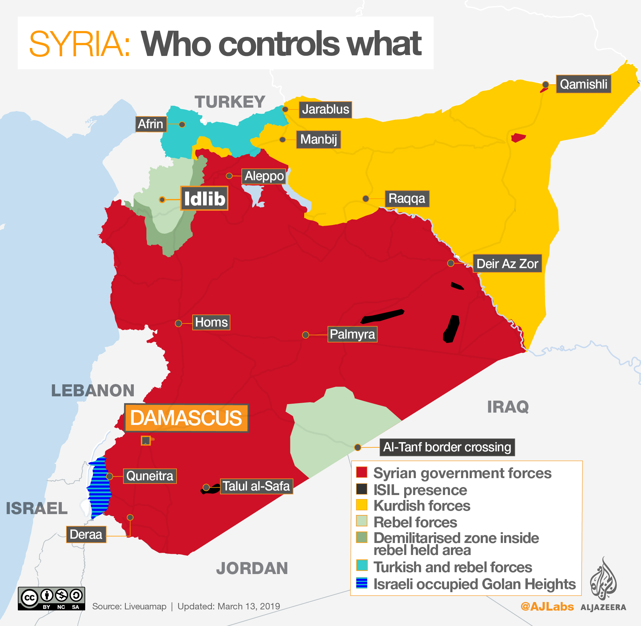 Syria Conflict Map March 2019 