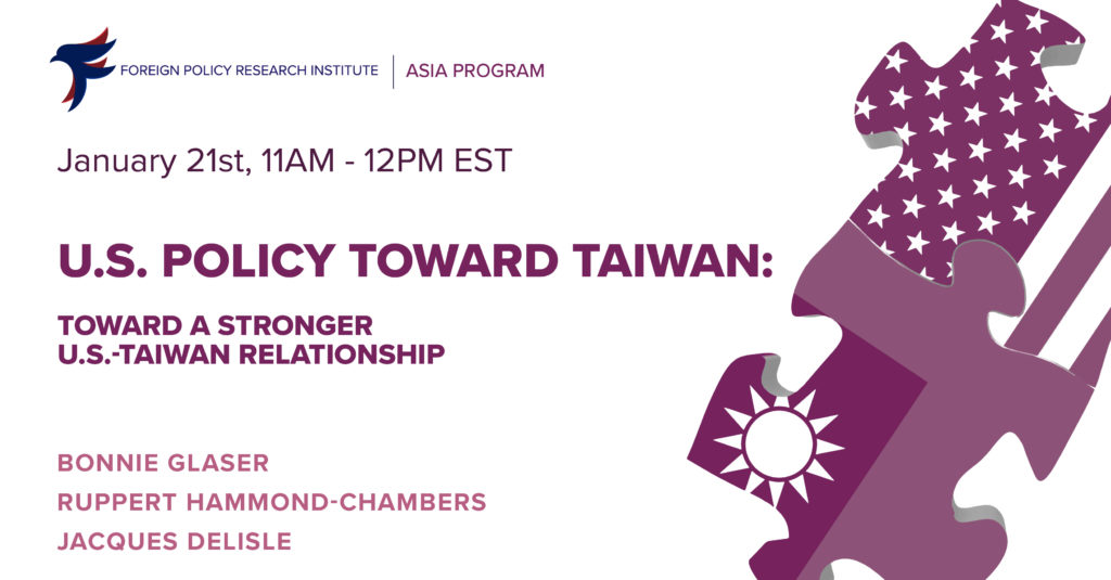 U.S. Policy Toward Taiwan: Toward A Stronger U.S.-Taiwan Relationship ...